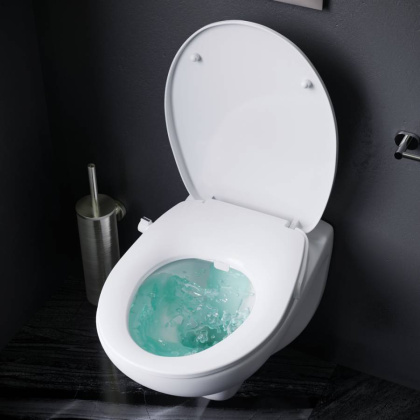 CCM741700 Sense подвесной унитаз, безободковый, с механической крышкой-биде Clean Care без смесителя CCM741700 Sense подвесной унитаз, безободковый, с механической крышкой-биде Clean Care без смесителя