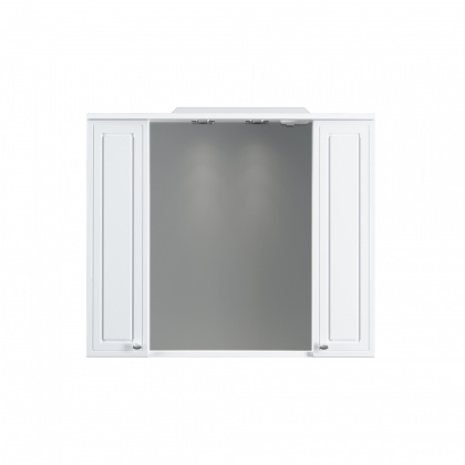 Зеркальный шкаф Palace One с подсветкой, 75х85х19 см, белый, M41MPX0851WG