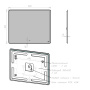 Зеркало Lemark ELEMENT 100х80см с подсветкой, с подогревом Зеркало Lemark ELEMENT 100х80см с подсветкой, с подогревом