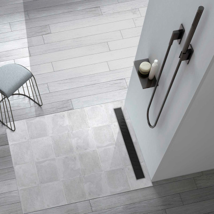 Душевой лоток SAY OPTIMA 601.70.B.M.S.BUK, 70 см, матовый черный