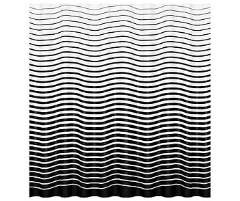 Шторка для ванной Donau, 180х200 см, черно-белая, SC-24101