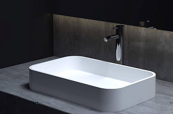 Раковина Salini CALLISTA 104 1101204SMRH S-Stone покраска по RAL снаружи, накладная, матовая Раковина Salini CALLISTA 104 1101204SMRH S-Stone покраска по RAL снаружи, накладная, матовая