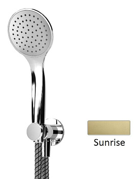 CZR-B-KD-M-SR Ручной душ металлический, однопозиционный со штуцером-держателем, шланг 175 см, исполнение Sunrise
