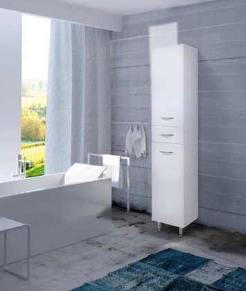 Пенал Onika Модерн 32 напольный, белый, универсальный Пенал Onika Модерн 32 напольный, белый, универсальный