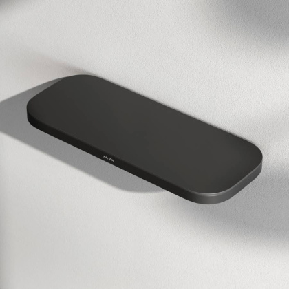 Полка для душа Func прямая, 1,5х30х12,3 см, черная, A8F37622