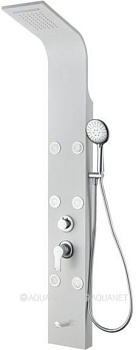 Душевая панель Galaxy White с гидромассажем и изливом Душевая панель Galaxy White с гидромассажем и изливом