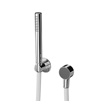 Ручной душ OLE с держателем для лейки и шлангом,  без выхода для подачи воды, хром