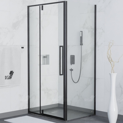 Душевой уголок RGW Stilvoll SV-34 100х100 06323400-014 профиль Черный матовый стекло прозрачное