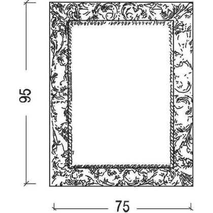 Зеркало NeoArt серебро эмаль 516 Boheme
