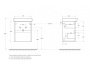Тумба с раковиной подвесная BelBagno NEON 50 Rovere Scuro, раковина белая Тумба с раковиной подвесная BelBagno NEON 50 Rovere Scuro, раковина белая