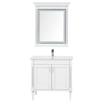 Комплект мебели для ванной Aquanet Селена 90 белый/серебро Комплект мебели для ванной Aquanet Селена 90 белый/серебро