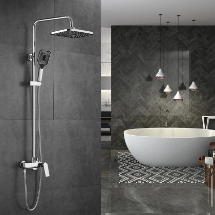 Душевая система Shevanik, латунь S9136 хром Душевая система Shevanik, латунь S9136 хром