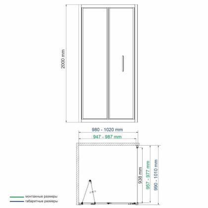 Weser 78F19 Душевой уголок