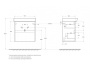 Тумба с раковиной подвесная с одним ящиком BelBagno NEON 60 Pino Bianco, раковина белая Тумба с раковиной подвесная с одним ящиком BelBagno NEON 60 Pino Bianco, раковина белая