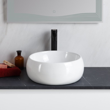 Раковина накладная керамическая круглая BB1065 Раковина накладная керамическая круглая BB1065