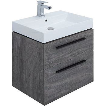 Тумба под раковину Aquanet Nova 60 дуб рошелье (2 ящика)