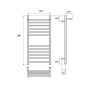 Полотенцесушитель электрический Point Аврора PN10148SPE П11 400x800 с полкой левый/правый, хром Полотенцесушитель электрический Point Аврора PN10148SPE П11 400x800 с полкой левый/правый, хром