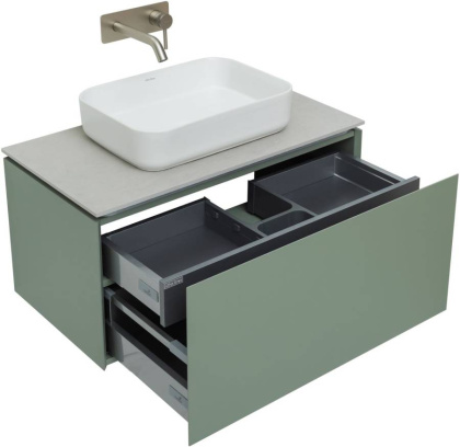 Тумба под раковину Allen Brau Infinity 85 1.21002.CGM олива матовый