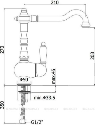 Смеситель для кухни Paffoni Melissa FME181BR Смеситель для кухни Paffoni Melissa FME181BR