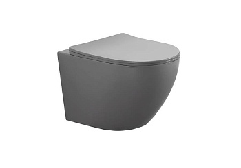 Унитаз Aquatek Европа AQ1901-MG подвесной Серый матовый с сиденьем Микролифт Унитаз Aquatek Европа AQ1901-MG подвесной Серый матовый с сиденьем Микролифт