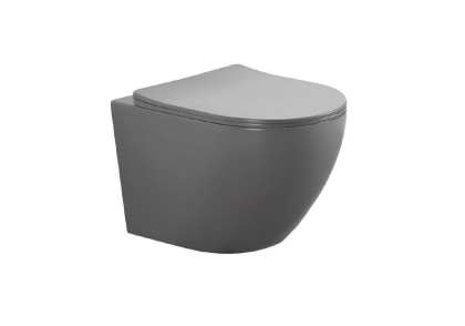Унитаз Aquatek Европа AQ1901-MG подвесной Серый матовый с сиденьем Микролифт Унитаз Aquatek Европа AQ1901-MG подвесной Серый матовый с сиденьем Микролифт