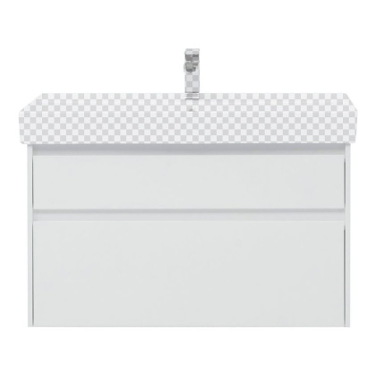 Тумба под раковину Aquanet Nova Lite 100 (SLIM SYNERGY) белый, 2 ящика