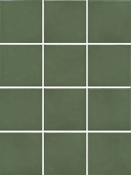 Бахия зелёный глянцевый 29,8х39,8 из 12 частей 9,8x9,8x0,7