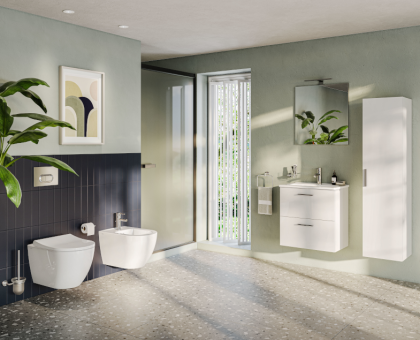 Подвесной унитаз Mia Round SmoothFlush, безободковый Подвесной унитаз Mia Round SmoothFlush, безободковый