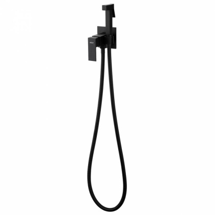Смеситель ABBER Daheim AF8226B с гигиеническим душем, черный матовый Смеситель ABBER Daheim AF8226B с гигиеническим душем, черный матовый