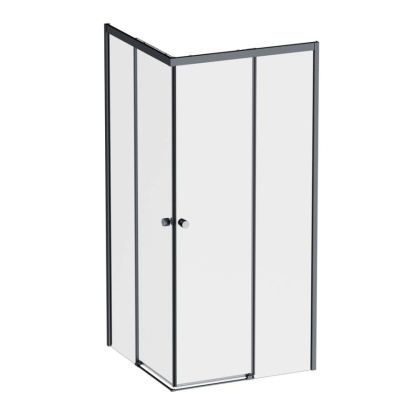 W94G-403-9090-BТ Душевое ограждение X-Joy Square Slide 90х90, Черный, прозрачное