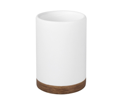 Стакан для зубных щеток Mindel, 7,4х10,9х7,4 см, белый, K-8828