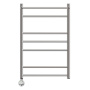 Полотенцесушитель электрический Point Аврора PN10158PE П6 500x800 с полкой левый/правый, хром Полотенцесушитель электрический Point Аврора PN10158PE П6 500x800 с полкой левый/правый, хром