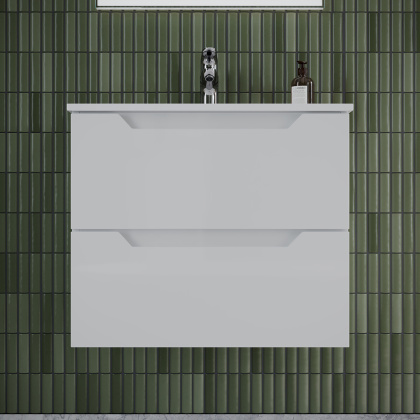 Тумба подвесная SANCOS Norma 2.0 590х450х500, c двумя ящиками оснащенными доводчиками, белый глянец , арт. NR2.060W Тумба подвесная SANCOS Norma 2.0 590х450х500, c двумя ящиками оснащенными доводчиками, белый глянец , арт. NR2.060W