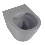 Унитаз ABBER Bequem AC1102MG подвесной серый матовый, безободковый Унитаз ABBER Bequem AC1102MG подвесной серый матовый, безободковый