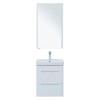 Мебель для ванной Aquanet София 50 белый глянец (2 ящика) Мебель для ванной Aquanet София 50 белый глянец (2 ящика)