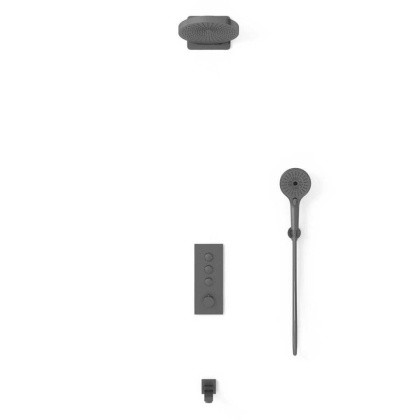 Душевой комплект VSFW-433TI1GM встраиваемый, вороненая сталь Душевой комплект VSFW-433TI1GM встраиваемый, вороненая сталь