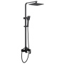 Душевая стойка ABBER Wasserfall AF8616B с изливом, черная матовая Душевая стойка ABBER Wasserfall AF8616B с изливом, черная матовая