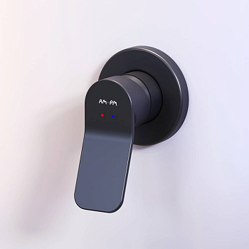 F85A65022 X-Joy, cмеситель д/душа монтируемый в стену, черный, шт.