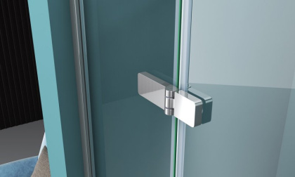 Душевая дверь BelBagno KRAFT-B-12-60/20-C-Cr-R