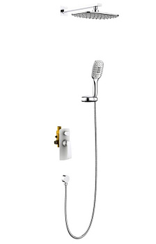 Душевая система Timo Helmi SX-4069/00-16SM скрытого монтажа, хром-белый Душевая система Timo Helmi SX-4069/00-16SM скрытого монтажа, хром-белый