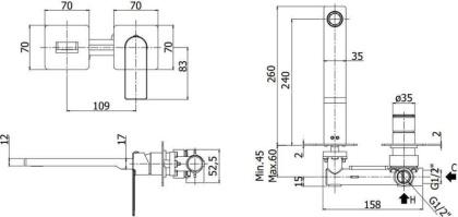 Смеситель для раковины Paffoni Tango TA106CR70 (с внутренней частью) Смеситель для раковины Paffoni Tango TA106CR70 (с внутренней частью)