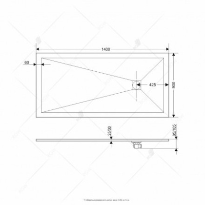 Душевой поддон RGW ST-149W 90 x 140 см, прямоугольный, из искусственного камня, белый, 16152914-01 Душевой поддон RGW ST-149W 90 x 140 см, прямоугольный, из искусственного камня, белый, 16152914-01