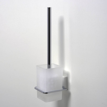 Щетка для унитаза подвесная Leine, 12х38х13 см, хром и белый, K-5027WHITE