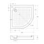 Акриловый поддон BelBagno TRAY-BB-R-90-550-15-W Акриловый поддон BelBagno TRAY-BB-R-90-550-15-W
