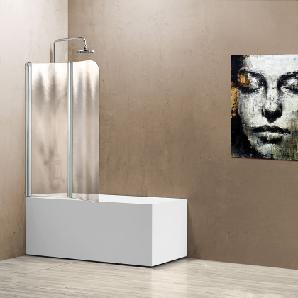 Душевая шторка на ванну VSB-12114CH-R, 1140*1400, хром, стекло шиншилла, правая Душевая шторка на ванну VSB-12114CH-R, 1140*1400, хром, стекло шиншилла, правая