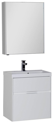 Мебель для ванной Aquanet Латина 60 белый (2 ящика)