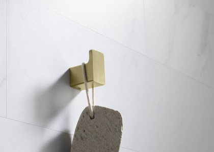 Крючок одинарный TIMO Selene 17111/17 золото матовое