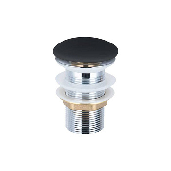 Донный клапан с керамической крышкой Vincea DBS-316MB, черная мат. крышка, без перелива Донный клапан с керамической крышкой Vincea DBS-316MB, черная мат. крышка, без перелива
