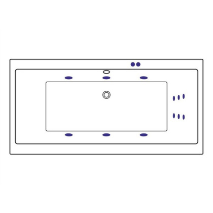 Ванна EXCELLENT Pryzmat 180x80 "LINE" (хром) Ванна EXCELLENT Pryzmat 180x80 "LINE" (хром)
