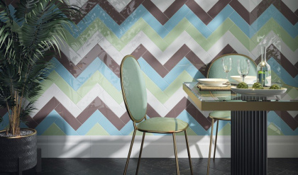 Плитка настенная 2837 Баттерфляй фисташковый 8,5*28,5*9 (41шт/1.02м2), м2